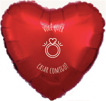 Balão Metalizado - Você Quer Casar Comigo?